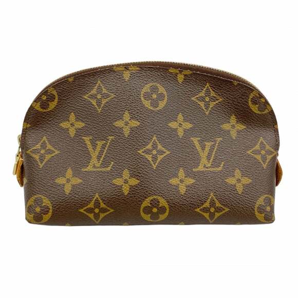 LOUIS VUITTON Authentic Brown Monogram Pochette Pouch